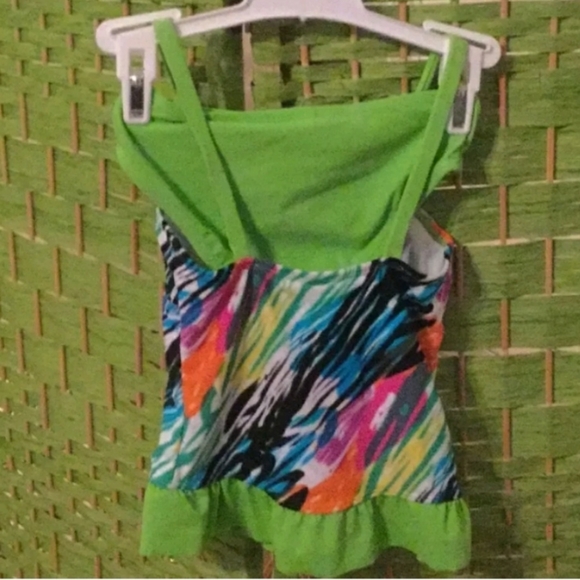 🆕 Girls Sunshine Zone 2 Pc Tankinii UPF 50 Size 3T Vibrant Multi Color - Picture 2 of 9